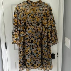 Zara floral print dress